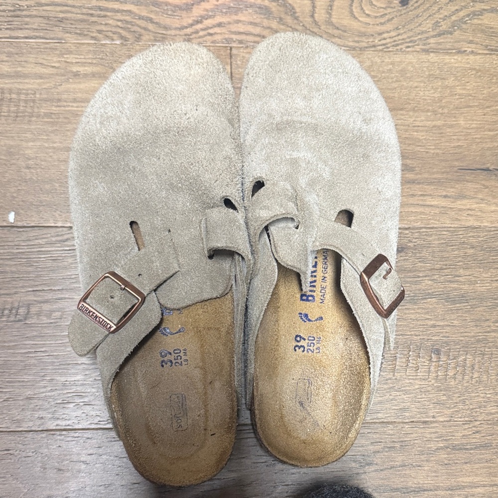 Birkenstock Boston Suede Clogs